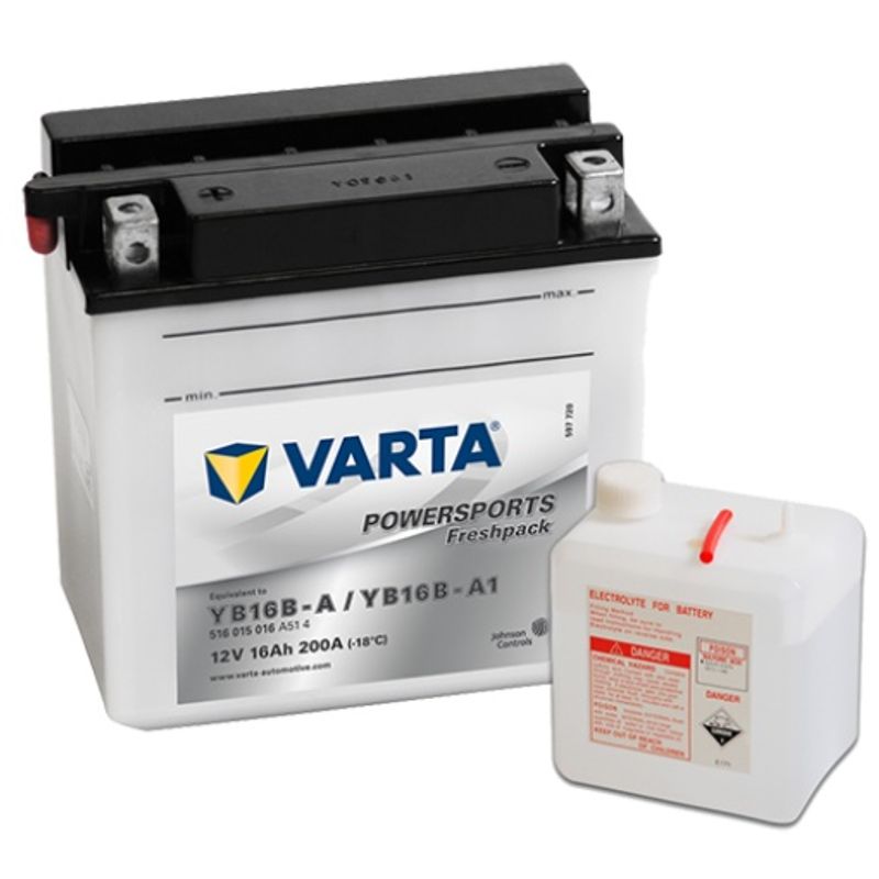  VARTA YB16B-A MC Batteri 12V 16AH 200CCA (160x90x161mm) +venstr