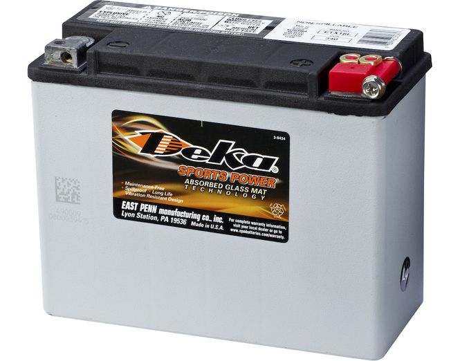 Hovedbilde DEKA MC Batteri 12V 20AH 340CCA (206x91x163mm) +høyre