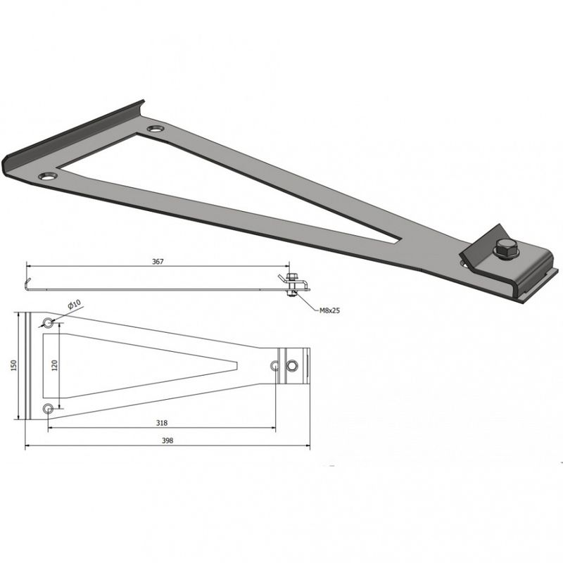 Festebrakett Skanbatt Lithium m.knast og Blybatterier 95-100AH