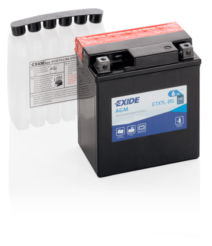 4594 EXIDE MC ETX7L-BS 12V 6AH