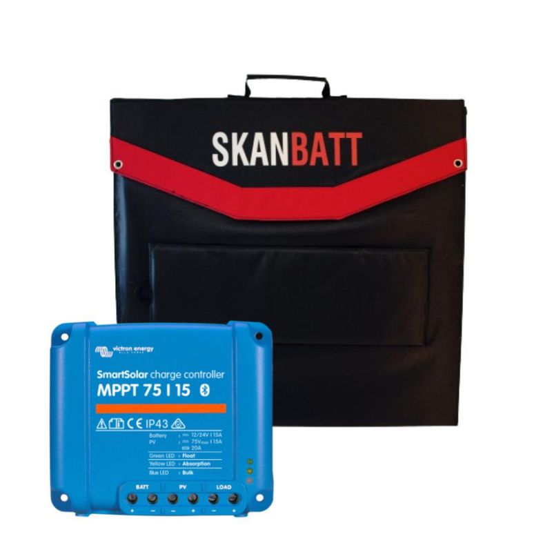 BÅT - Solcellepakke - 180W Sammenleggbart - Victron MPPT 15A