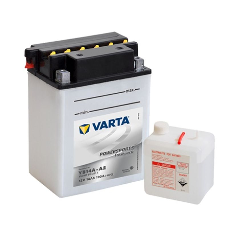  VARTA YB14A-A2 MC Batteri 12V 14AH 190CCA (134x89x176mm) +venst