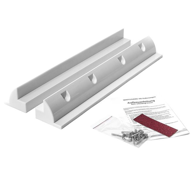 Hovedbilde Festebrakett til solcelle takmontering 68CM (sett) - Plast (hvit