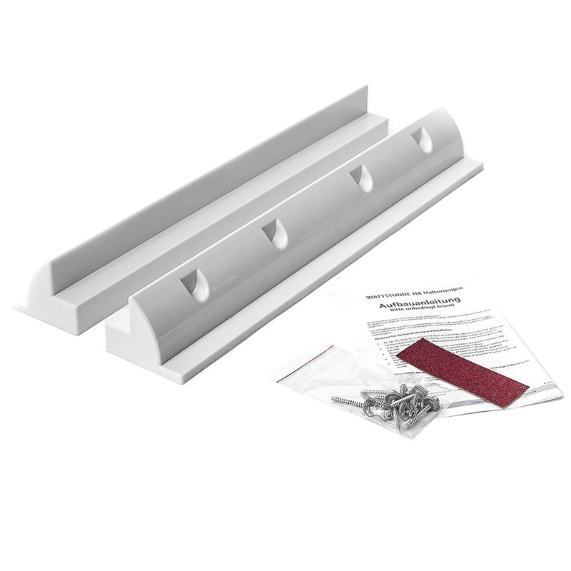 Festebrakett til solcelle takmontering 68CM (sett) - Plast (hvit