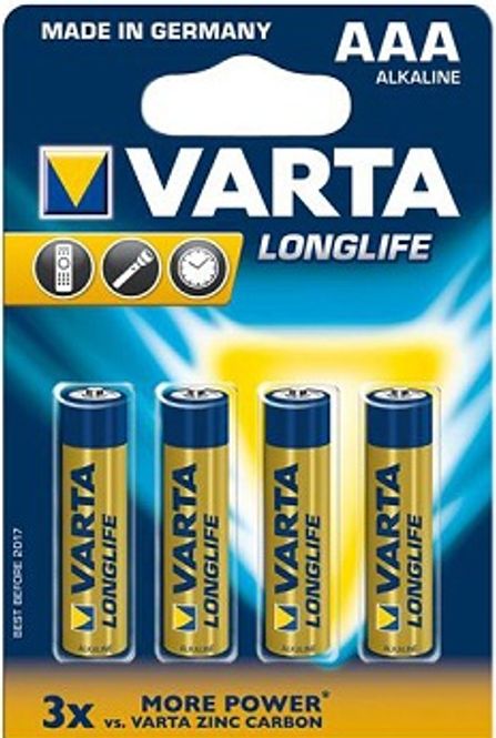 Hovedbilde VARTA Longlife AAA 1,5V 4-pakning