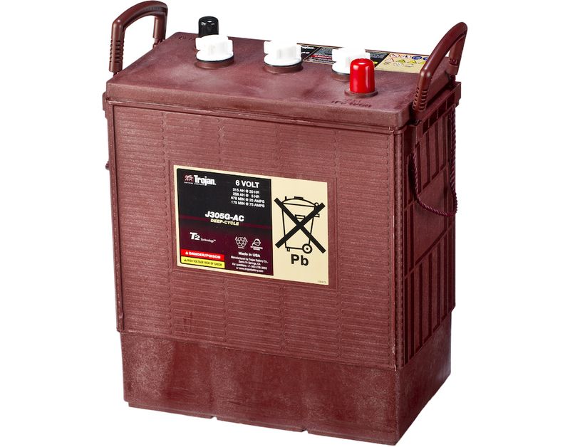 TROJAN Deep Cycle Traksjonsbatteri 6V 315AH (309x174x366mm) +dia