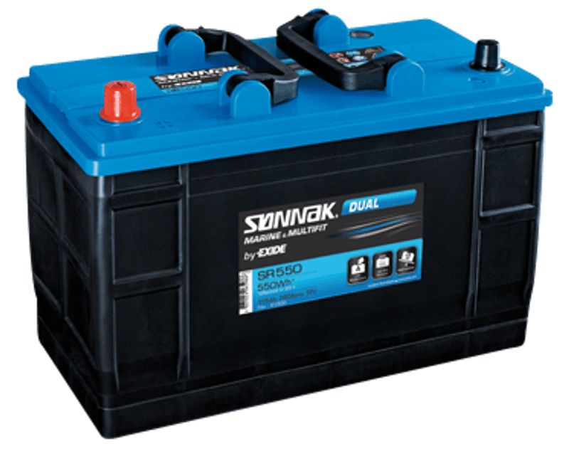 Sønnak Dual SR570 120Ah båt og fritidsbatteri.