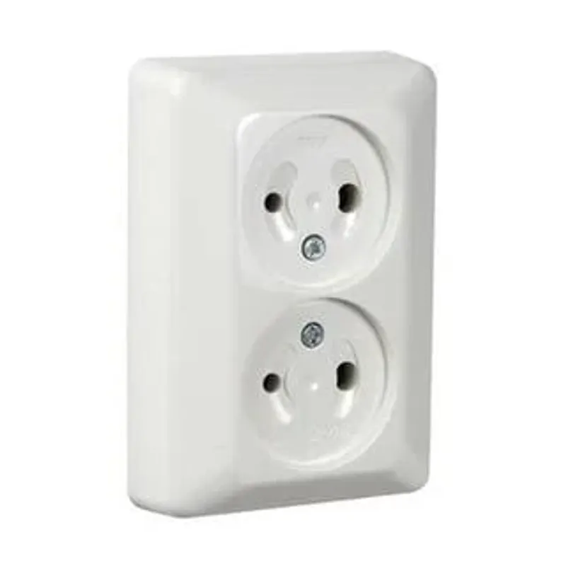 Stikkontakt dobbel 12 volt, 2pk