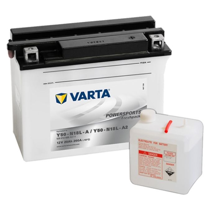 Hovedbilde  VARTA Y50-N18L-AMC Batteri 12V 20AH 260CCA (207x92x164mm) +høyr
