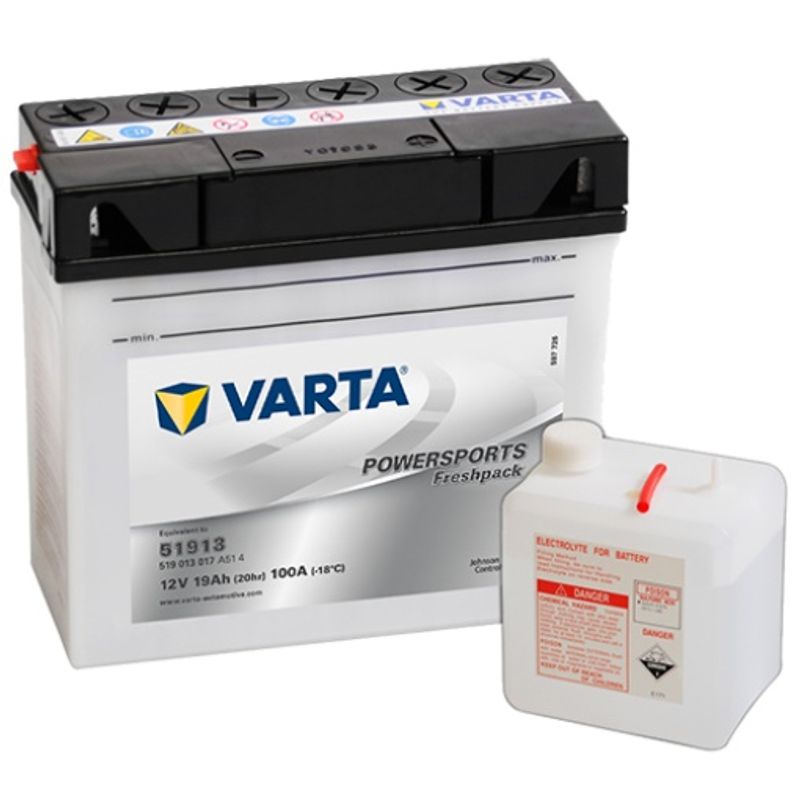  VARTA 51913 MC Batteri 12V 19AH 100CCA (186x82x171mm) +høyre 51