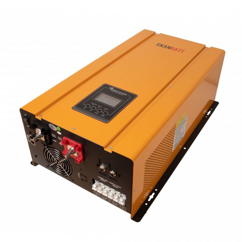 SKANBATT Kombi batterilader og inverter 48V 5000W m/fjernkontrol