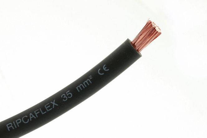 Hovedbilde Batterikabel 35mm2 - Sort - 10 meter rull