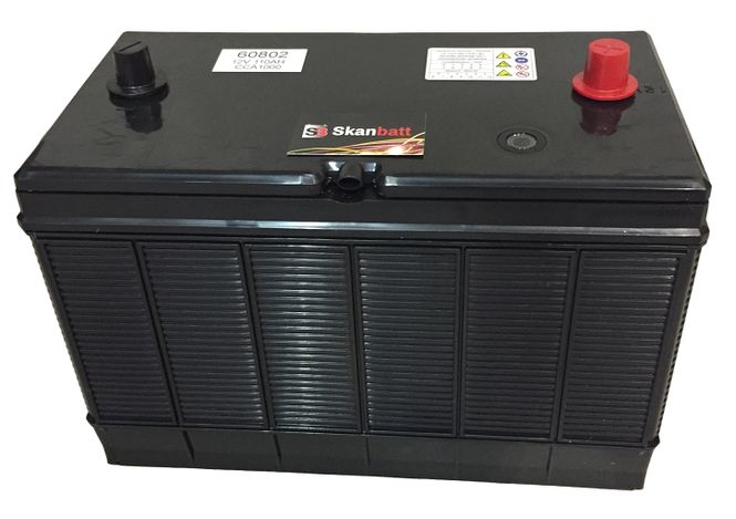 Hovedbilde SKANBATT Startbatteri 12V 110AH 1000CCA (330x171x217/242mm) +mid