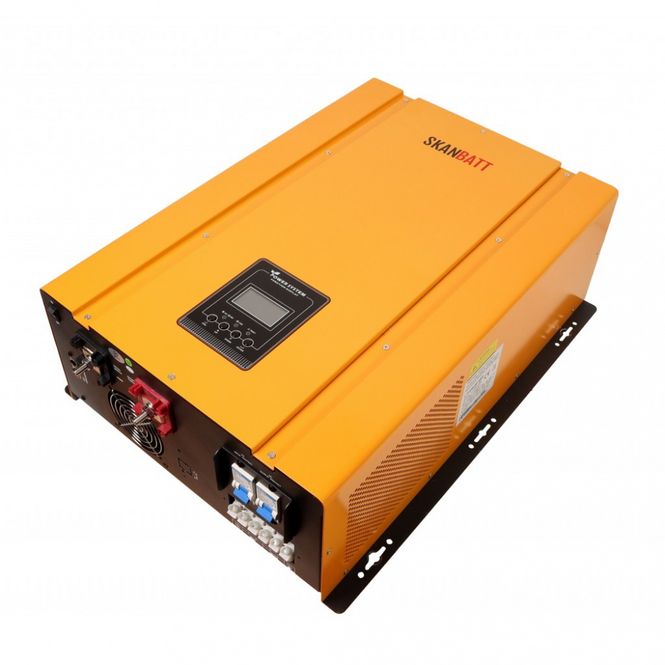 Hovedbilde SKANBATT Kombi batterilader og inverter 48V 10000W m/Fjernkontro