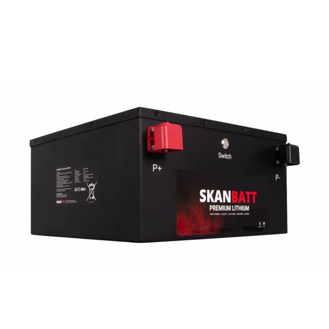 Hovedbilde SKANBATT Premium Lithium - 12V 470Ah 200A BMS - 360x350x190mm - Bluetooth - Heat - 8 Års garanti