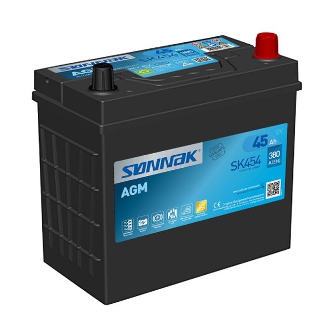 Hovedbilde Sønnak AGM SK454 45Ah Kaldstartstrøm 380