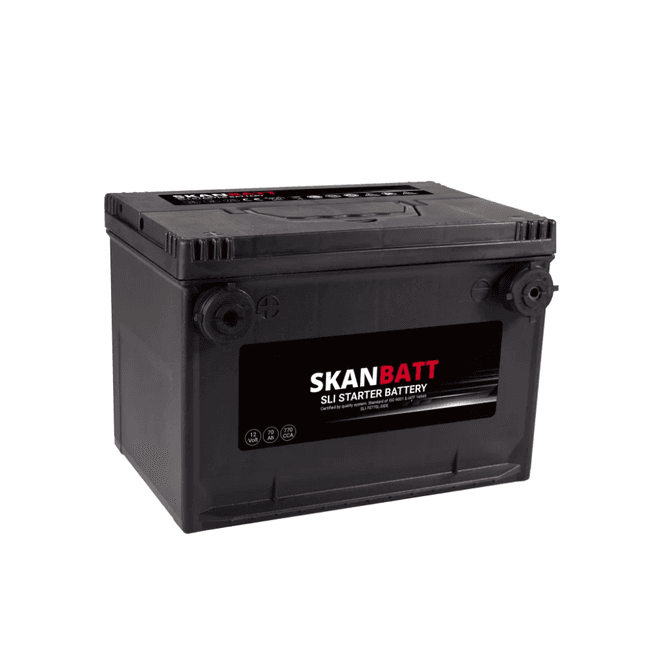 Hovedbilde SKANBATT SLI Startbatteri sidepol12V 70AH 770CCA (260x174x185mm) +L