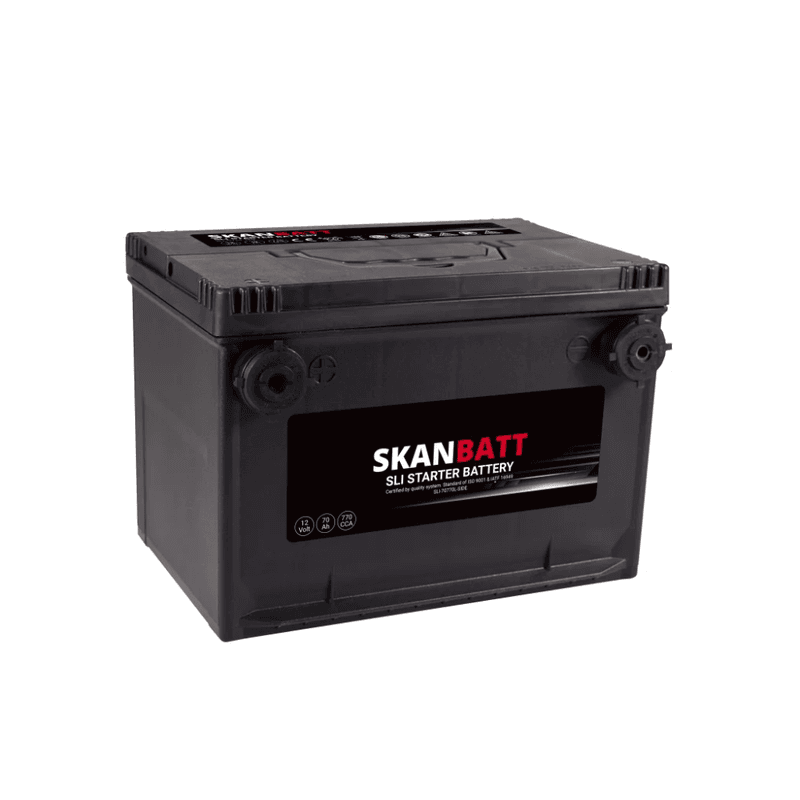 SKANBATT SLI Startbatteri sidepol12V 70AH 770CCA (260x174x185mm) +L
