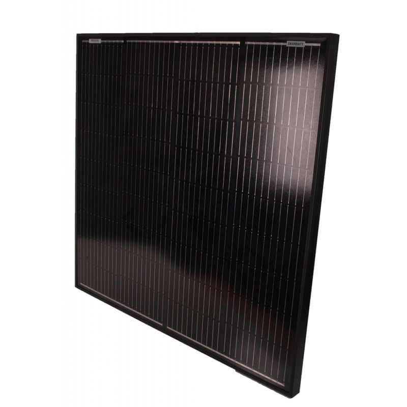  SKANBATT Solcellepanel Mono 100W Sort