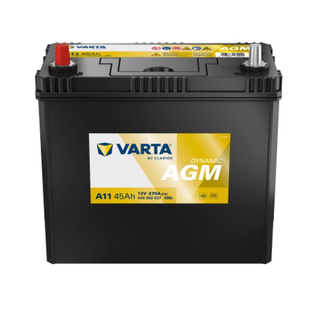Hovedbilde VARTA Silver Dynamic AGM Batteri 12V 45AH 370CCA + venstre A11