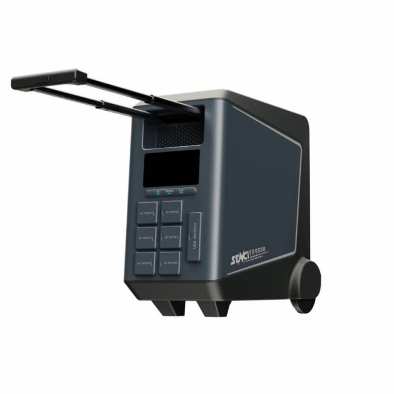 SENCI Lithium LPS 5376Wh Power Station med 5500W (11000W) sinus inverter