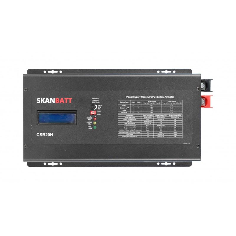 SKANBATT Batterilader 36/48V 1kW / 25A