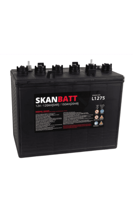 Hovedbilde SKANBATT L1275 Deep Cycle Batteri 12V 150Ah (329x181x276mm)