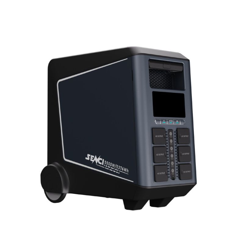 SENCI Lithium LPS 5376Wh Power Station med 5500W (11000W) sinus inverter
