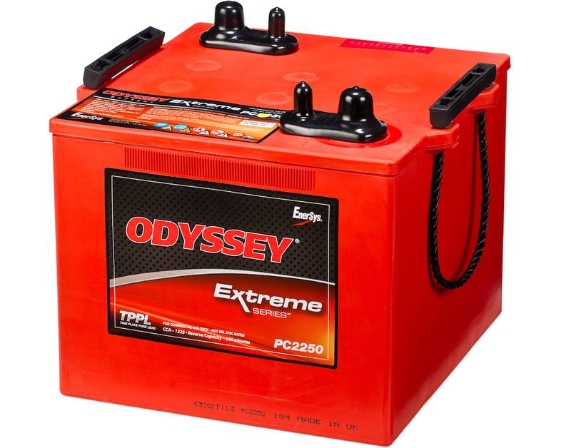 ODYSSEY AGM Batteri 12V 126AH 1225CCA (286x269x233mm) +diagonalt