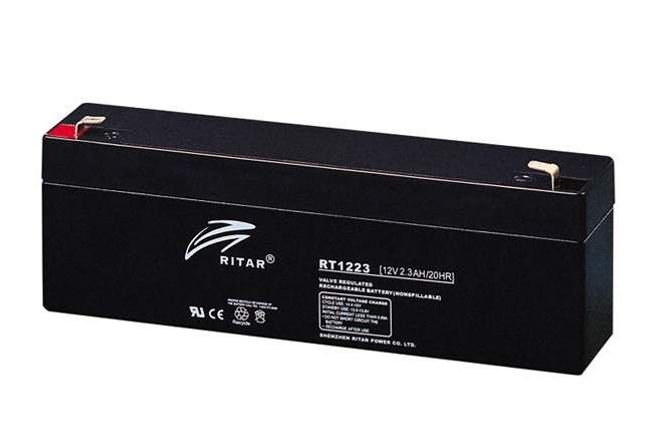 Hovedbilde RITAR AGM Batteri 12V 2,3AH (178x35x61mm) F1