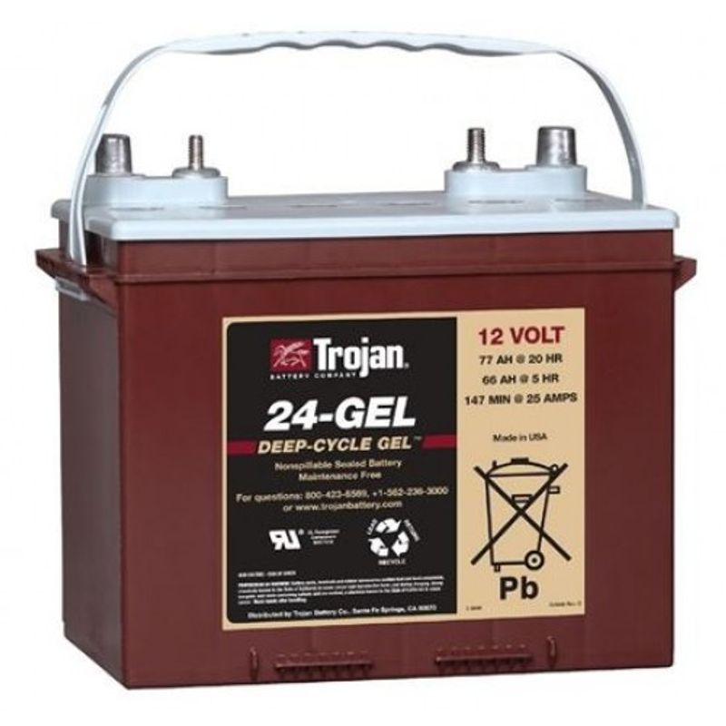 TROJAN GEL Deep Cycle Traksjonsbatteri 12V 77Ah (277x168x235mm) 