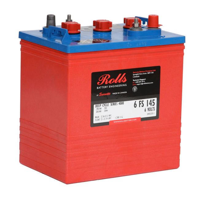 Hovedbilde ROLLS 6-FS-145 Deep Cycle Batteri 6V 250AH (259x181x290mm)