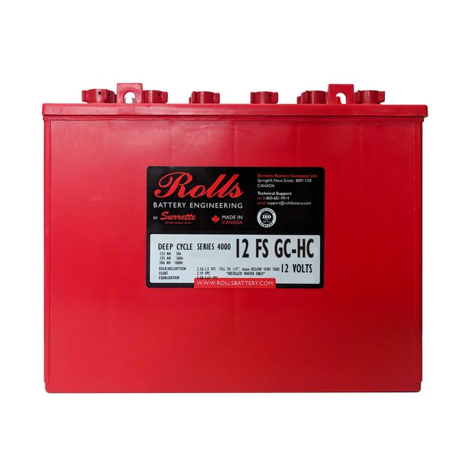 Hovedbilde ROLLS 12-FS-GC-HC Deep Cycle Batteri 12V 155AH (333x182x274mm)