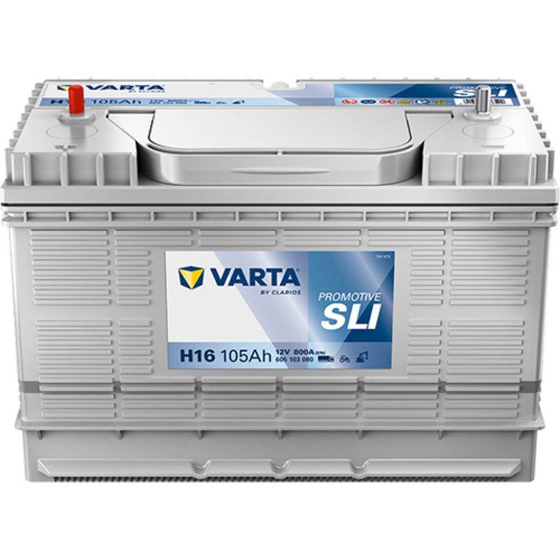 H16 VARTA Promotive SLI Batteri 12V 105AH 800CCA +midtstilt H16