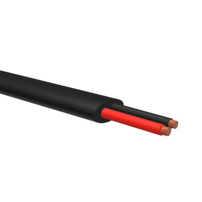 Hovedbilde KABEL 2x1,5mm2 rød / sort - Dobbelisolert