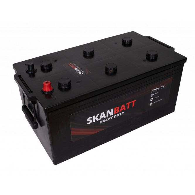 Hovedbilde SKANBATT Startbatteri 12V 220AH 1200CCA (514x275x220/240mm) +høy