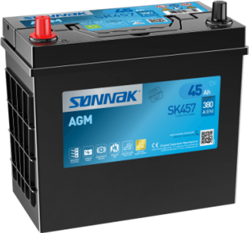 Sønnak AGM SK457 45Ah Kaldstartstrøm 380