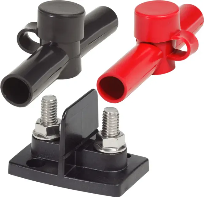 Hovedbilde Blue Sea Koblingsunkt Dobbel m/Hette 10mm