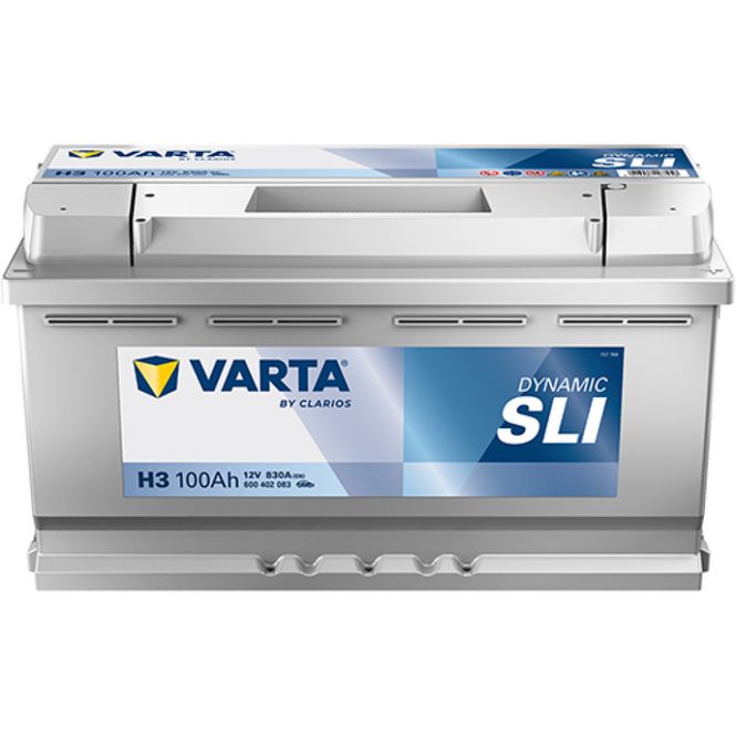 Hovedbilde VARTA Silver Dynamic Batteri 12V 100AH 830CCA (353x175x190/190mm) +høyre H3