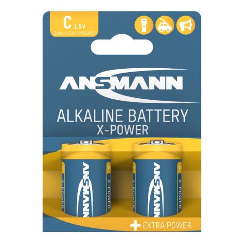 X-Power Alkaline Battery Baby C / LR14  2pkn