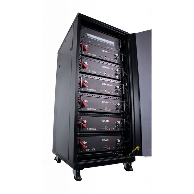 Hovedbilde SKANBATT ESS Rack 48V 30,72kWt - LiFePO4 - HEAT