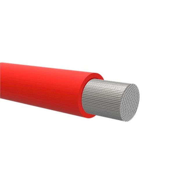 Hovedbilde Batterikabel 6mm2 Rød (metervare)