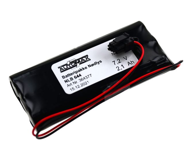 Hovedbilde NLB 644 7,2V-2,2Ah-Sx3-Plugg 62