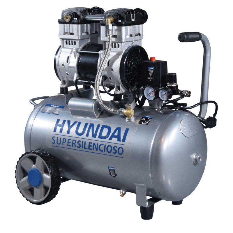 HYUNDAI HYAC50-2S Stillegående Kompressor 50l / 1500W